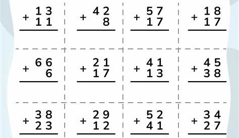 02 sumas llevando 2 dígitos 004p | colegio | Actividades de matematicas