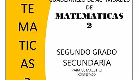 LIBRO DE MATEMÁTICAS DE SEGUNDO DE SECUNDARIA PDF