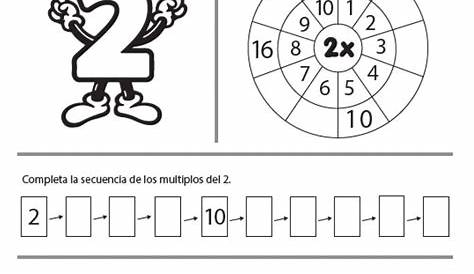 Tabla de multiplicar del 8. Ejercicios de matemáticas para niños