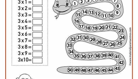 La tabla del 3 para niños ejercicios math activities – Artofit