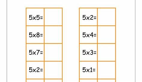 Actividades para trabajar las tablas de multiplicar del 1 al 5 (2)