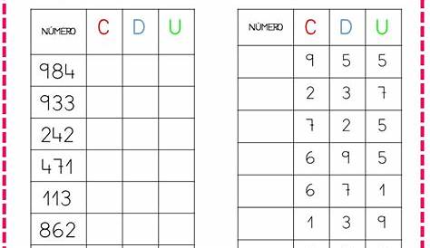 Valor posicional de los números - K3 worksheet | Interactive, Language