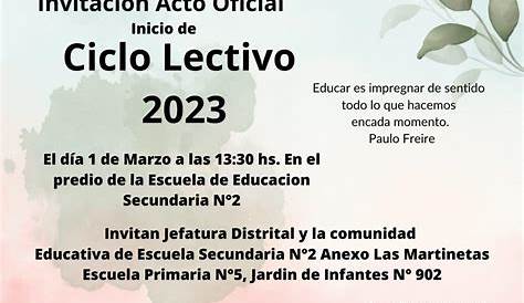 Acto de inicio ciclo lectivo 2022 – Educación primaria