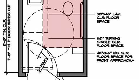 Residential Ada Bathroom Layout With Shower