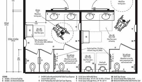 Ada Bathroom Layout Commercial Restroom Requirements And