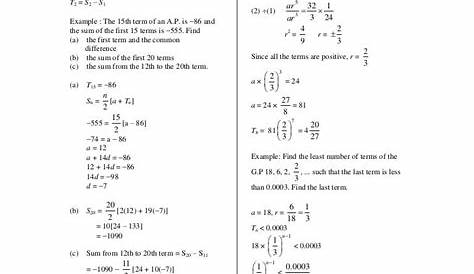 Add Math - form 4 chapter 5 notes