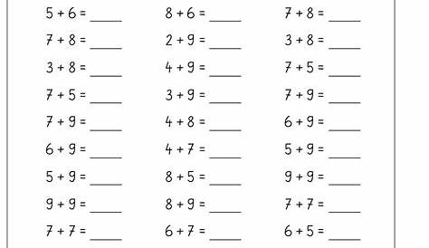Addition Zahlenraum 10 • gpaed.de