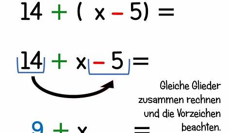 Aufgaben Terme addieren und subtrahieren mit Lösungen | Koonys Schule #2828