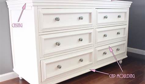 Adding Trim To Dresser Drawers A