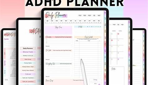 Printable planner for ADHD adults Neurodivergent planners Etsy