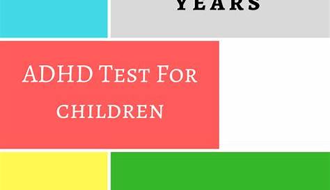 Adhd Or Autism Quiz Test Online 15 Mins INSTANT For ASD Asperger's