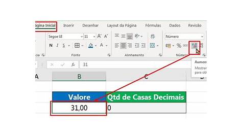 Como padronizar a quantidade de casas decimais no Excel