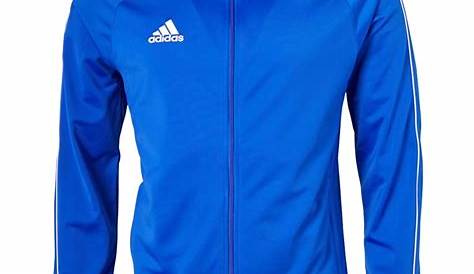 adidas Essentials Men's Hooded Jacket 3 Stripes Design blue blue/white