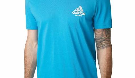 ADIDAS Herren T-Shirt Essentials 3-Streifen blau