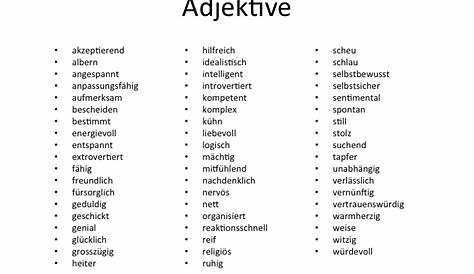 Adjektive, um Gefühle auszudrücken | Lernen tipps schule, Deutsch