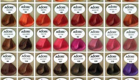 Adore Hair Color Mixing Chart Warehouse of Ideas