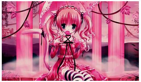 High Quality Anime Pink Aesthetic Wallpaper Desktop - Download Free Mock-up