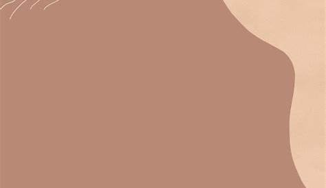 Aesthetic Pastel Brown Plain Background - Douroubi