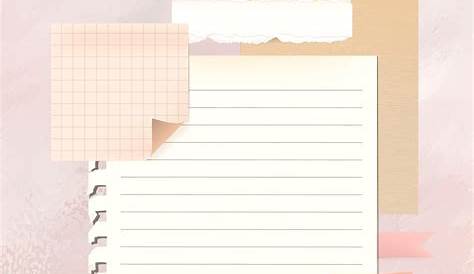 Wallpaper Aesthetic Notebook Paper Background