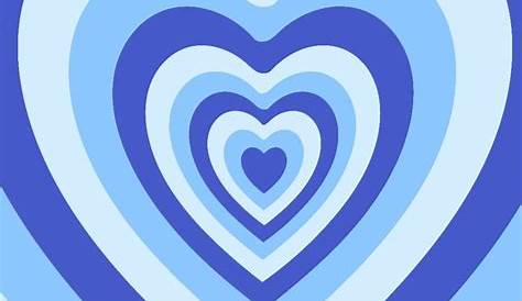 Aesthetic Background Y2K Heart Blue
