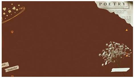 Brown Aesthetic Powerpoint Background Vintage - Kopyor Png