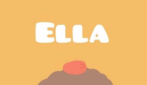 Seamless Background Pattern Name Ella Of The Newborn Stock Vector