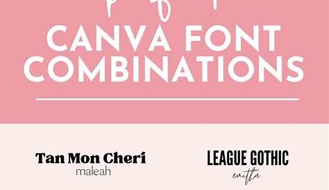 Aesthetic Font Style In Canva