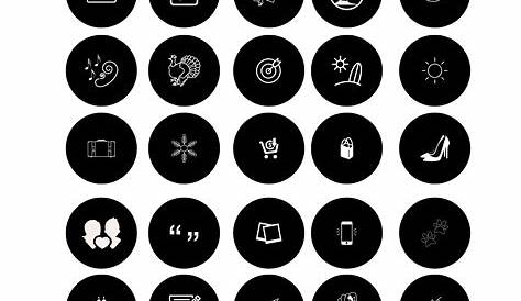 Instagram Highlight Covers Black Instagram Highlight Covers in 2020
