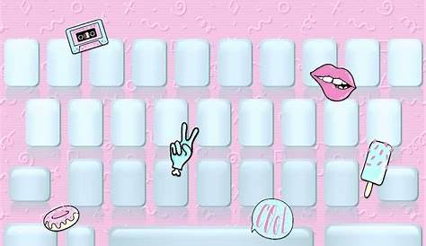 Aesthetic Cute Keyboard Background Wallpaper - Largest Wallpaper Portal