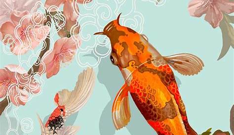 Koi Fish Aesthetic Wallpaper - Fogueira Molhada