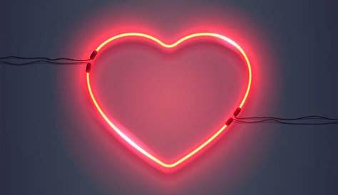 Aesthetic Red Heart Neon Wallpapers Wallpaper Cave