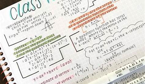 A M Y on Instagram: “Taking aesthetic math notes using a pen while the
