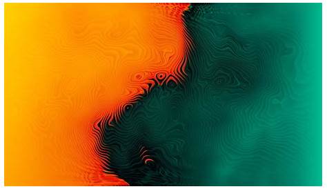 Orange and Green by Christopher Herrfurth Desktop Wallpaper Pattern