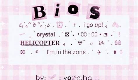 Pin by loga softtt on Bios | Cute bios, Aesthetic letters, Aesthetic names
