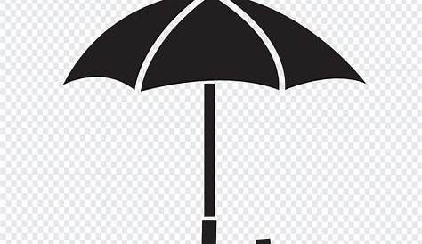 Umbrella icon. Simple flat logo of umbrella on white background