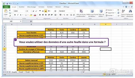 Comment utiliser des données sur plusieurs feuilles Excel 2007 ? - YouTube