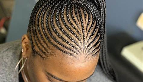 Love this style. #Braidedponytail | Cornrow hairstyles, Braided