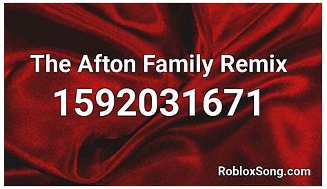 Afton family roblox id