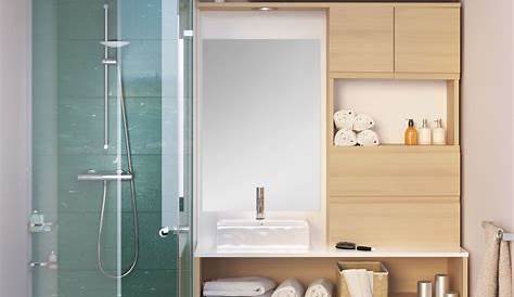 Petite Salle De Bains 33 Idees Pour La Decorer Et L Amenager Salle De Bains Petit Espace Amenager Petite Salle De Bain Amenagement Salle De Bain