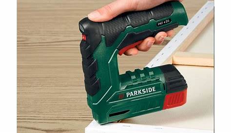 Agrafeuse Electrique Sans Fil Parkside PARKSIDE® PAT 20Li A1, 20V EBay