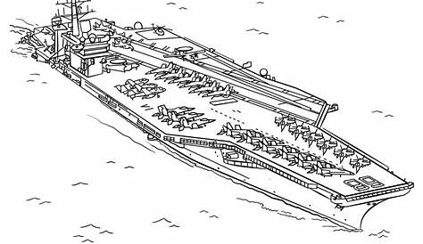 Print Out This Aircraft Carrier Coloring Page! "Sweet!" Tell Other