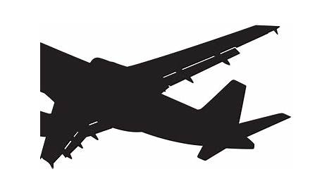 airplane clipart black background - Clip Art Library