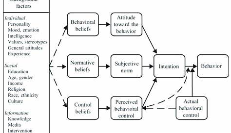 The theory of planned behavior framework (Fishbein and Ajzen, 2005