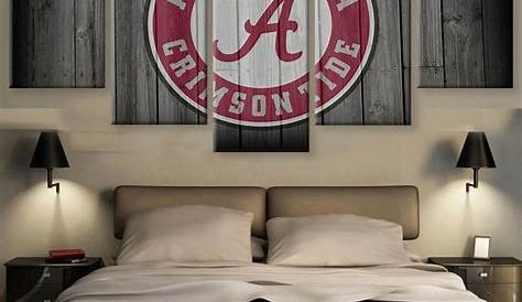 Alabama Crimson Tide NCAA Sidelines Room Comforter and Sheet Set Size