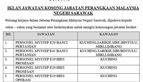 Jabatan Perangkaan Malaysia Negeri Johor • Jawatan Kosong