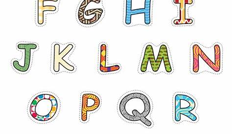 Lettere dell'Alfabeto da Stampare, Colorare e Ritagliare | Lettering