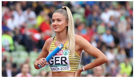 German hurdler Alicia Schmidt is showing off her training workout
