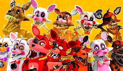 Every Foxy in FNAF Core Series by TomBoy44 on DeviantArt
