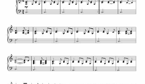 All I Want Piano Sheet