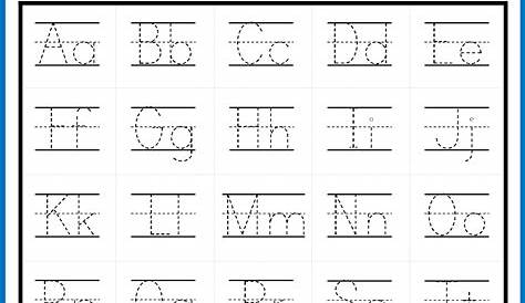 1. Alphabet of Lines Shape Drawing